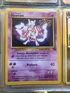 Mewtwo Pokémon Trading Card - Pokemon The First Movie Edition
